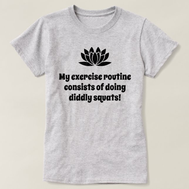 Mitt rutinmässiga lotus-skämt t shirt (Design framsida)