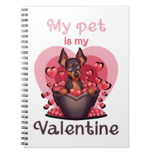 Mitt sällskapsdjur är min Valentine, ingen 25 Clas Anteckningsbok