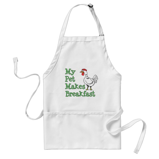 Mitt sällskapsdjur gör frukost Chicken Apron Förkläde (Framsidan)
