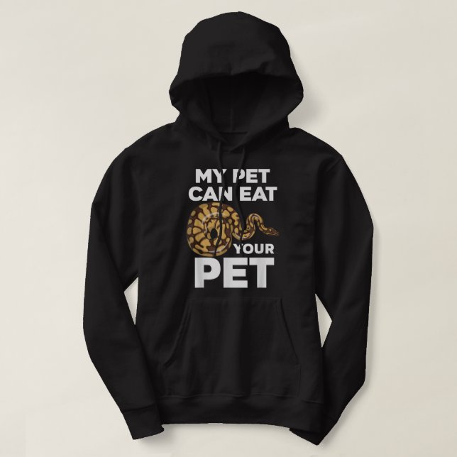 Mitt sällskapsdjur kan äta din näsduk. hoodie (Design framsida)