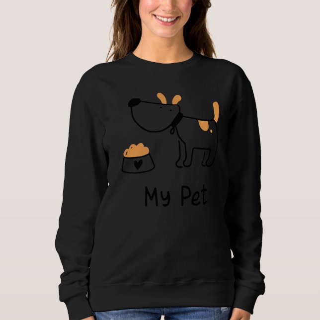 Mitt sällskapsdjur t shirt (Framsida)