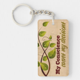 "Mitt samvete" Motiveringsbekräftelse Nyckelring