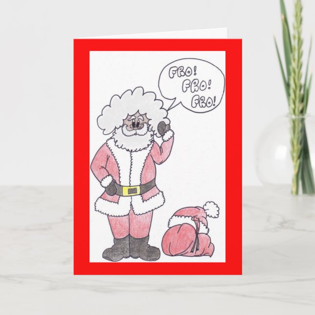 mitt santa julkort helgkort (Framsida)