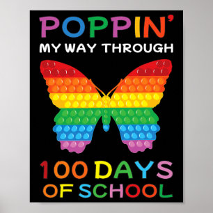 Mitt sätt att gå 100 dagar med skolfjärilflickor poster