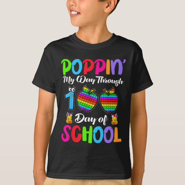 Mitt sätt att gå igenom 100 dagar med skolpojkar f t shirt (Framsida)