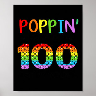 Mitt sätt genom 100 dagar på skolan Pop It Pojke F Poster