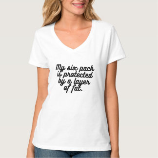 Mitt sex paket är skyddat av lagrar i tjocken. t shirt