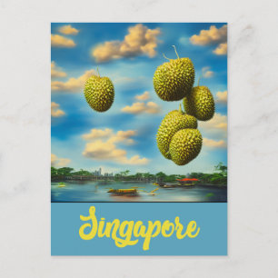 Mitt Singapore - konstbrevkort Vykort