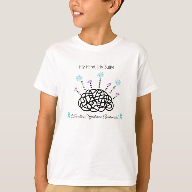 Mitt sinne, min Bully #2 Tourettes syndrom Kid-skj T Shirt (Framsida)