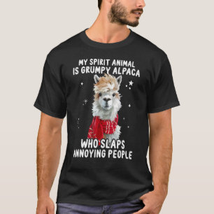 Mitt själsande djur är en giumpy Alpaca som slaps T Shirt