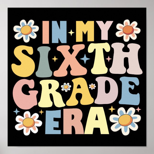 Mitt sjätte Klass-Era Back to school Poster (Framsidan)