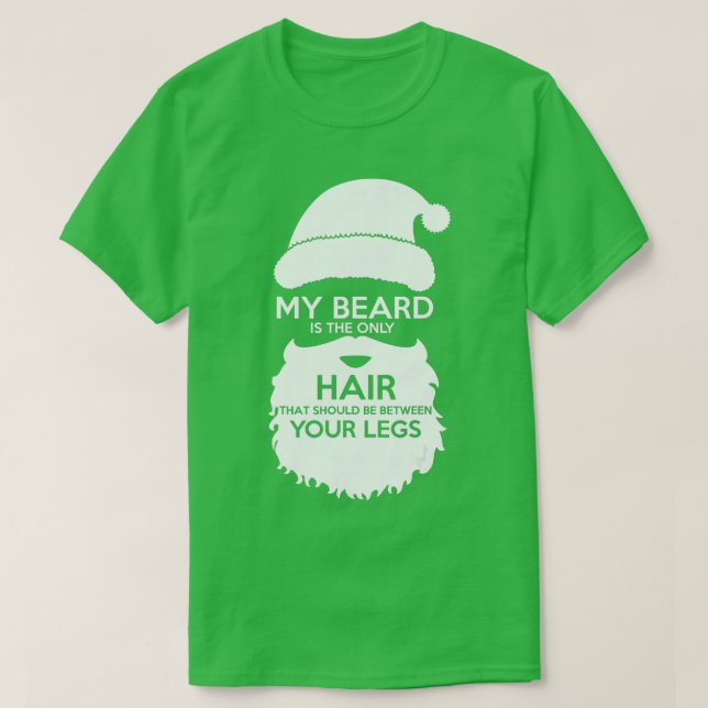 Mitt skägg är den enda hinnan som finns mellan dig t shirt (Design framsida)