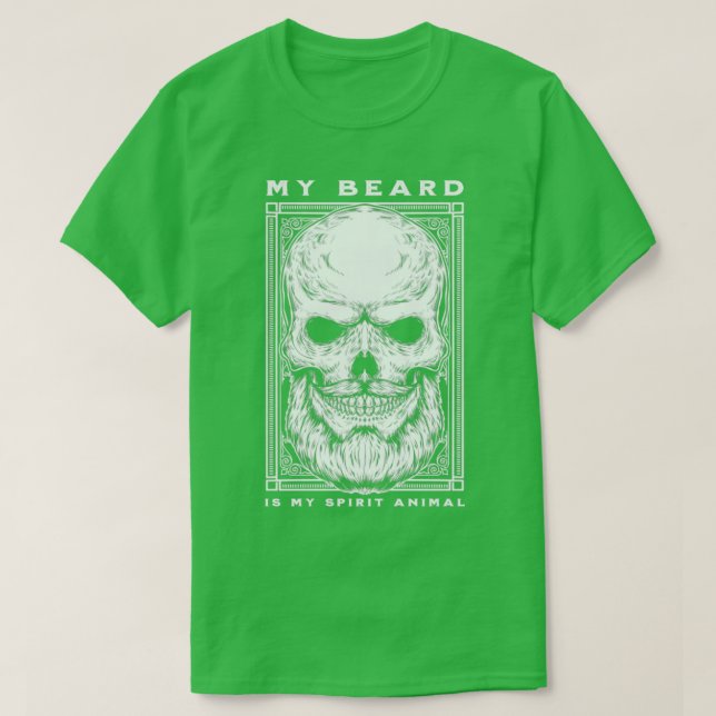 Mitt skägg är mitt andliga djurgift t shirt (Design framsida)