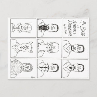 Mitt skägg i alternativa dimensioner vykort