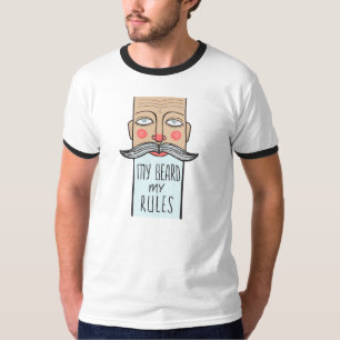 Mitt skägg, min reglermanar utslagsplats för t-shirt