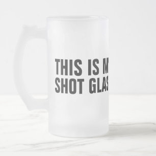 Mitt sköt exponeringsglas frostat ölglas