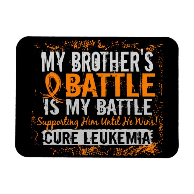 Mitt slag för 2 Leukemia Brother Magnet (Horisontell)