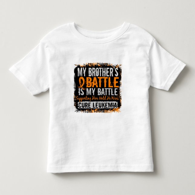 Mitt slag för 2 Leukemia Brother Tee (Framsida)