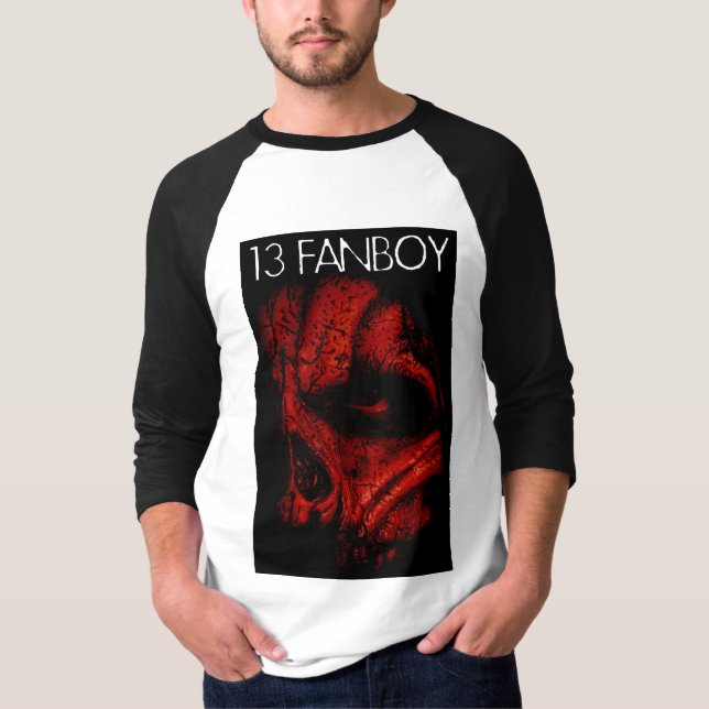 Mitt- sleeveskjorta för 13 Fanboy T Shirt (Framsida)