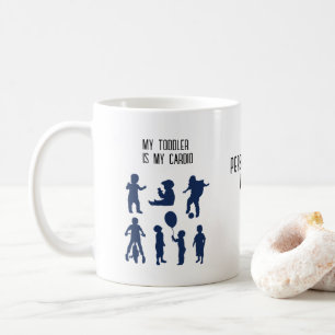 "Mitt Småbarn är My Cardio - Funny, överordnad wor Kaffemugg