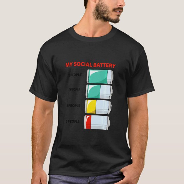 Mitt Social-batteri för introduktionsfolk - Antiso T Shirt (Framsida)