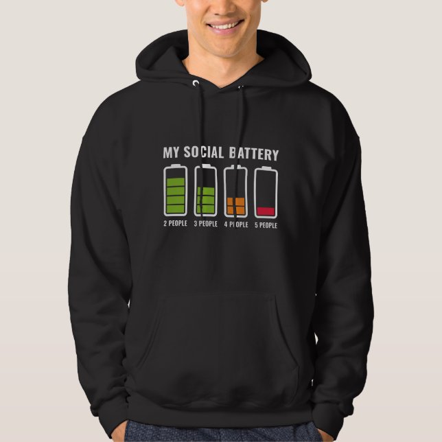 Mitt Social-batteri Hoodie (Framsida)
