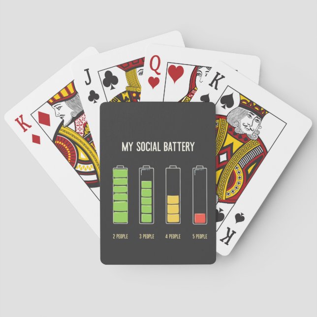 Mitt Social-batteri inverterar Social Humor Casinokort (Baksidan)