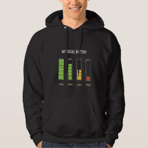 Mitt Social-batteri inverterar Social Humor Hoodie