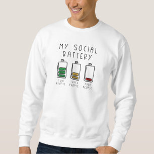 Mitt Social-batteri Lång Ärmad Tröja