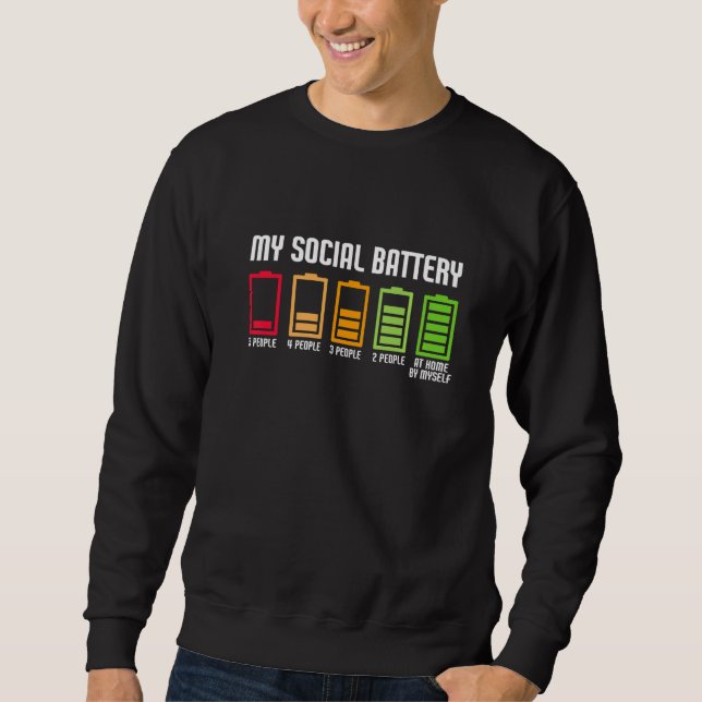 Mitt Social-batteri Lång Ärmad Tröja (Framsida)