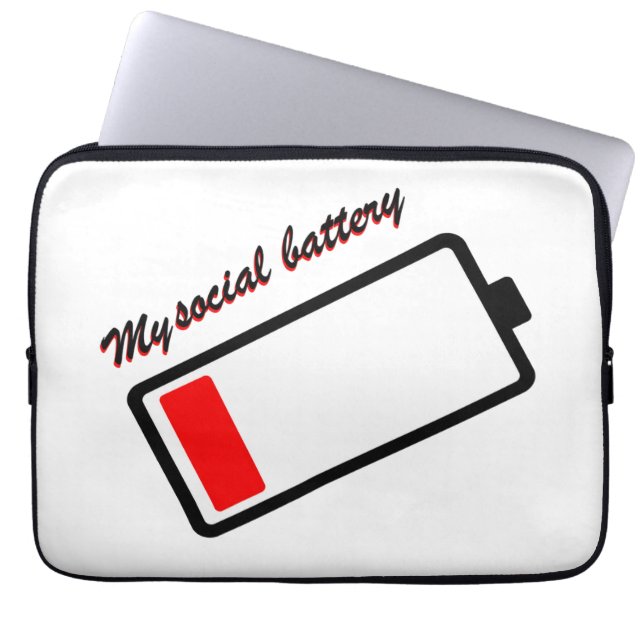 Mitt sociala batteri laptop fodral (Framsidan)