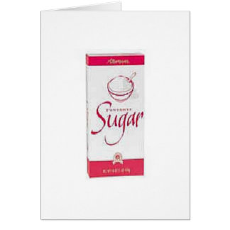 Mitt socker hälsningskort