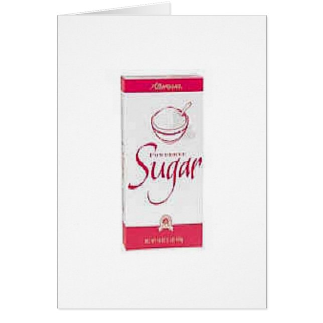 Mitt socker hälsningskort (Framsidan)