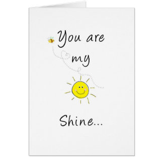 Mitt solsken hälsningskort