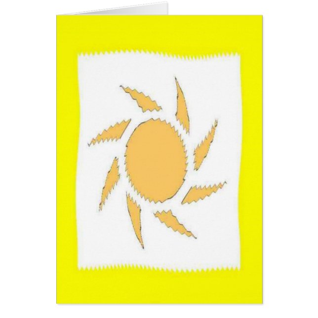 Mitt solsken hälsningskort (Framsidan)