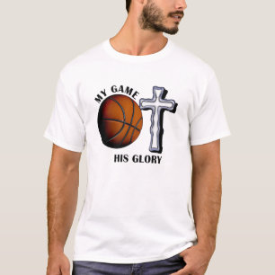 Mitt spel Hans Glory Basketball Jesus T Shirt