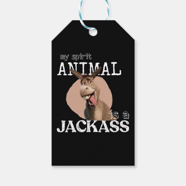 Mitt spritdjur är en idiot. presentetikett (Framsidan)