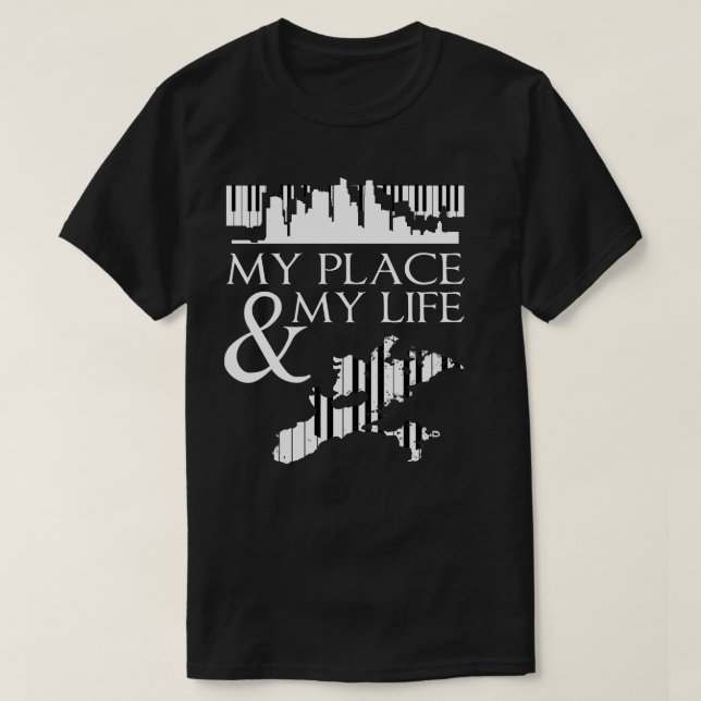 Mitt ställe mitt liv t shirt (Design framsida)