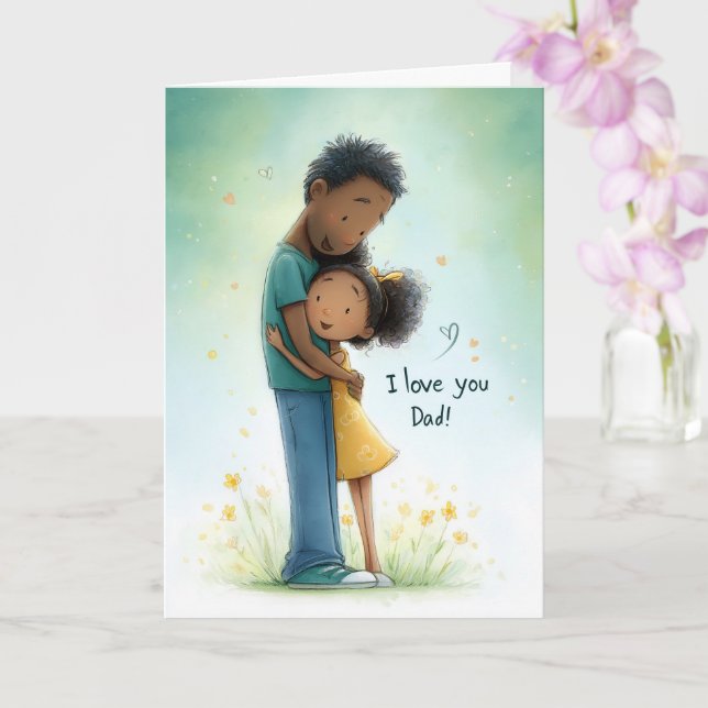 Mitt Sten och guidens Far-dagskort Kort (Orkide)