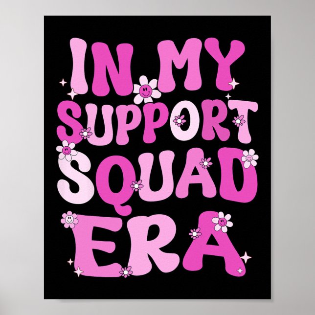 Mitt stöd för Era Groovy Breast Cancer Awarenes Poster (Framsidan)