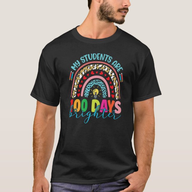 Mitt Studenter är 100 dagar ljusare 100 dagar i Sc T Shirt (Framsida)