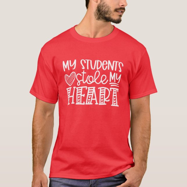 Mitt Studenter är mitt hjärta mitt Studenter är mi T Shirt (Framsida)