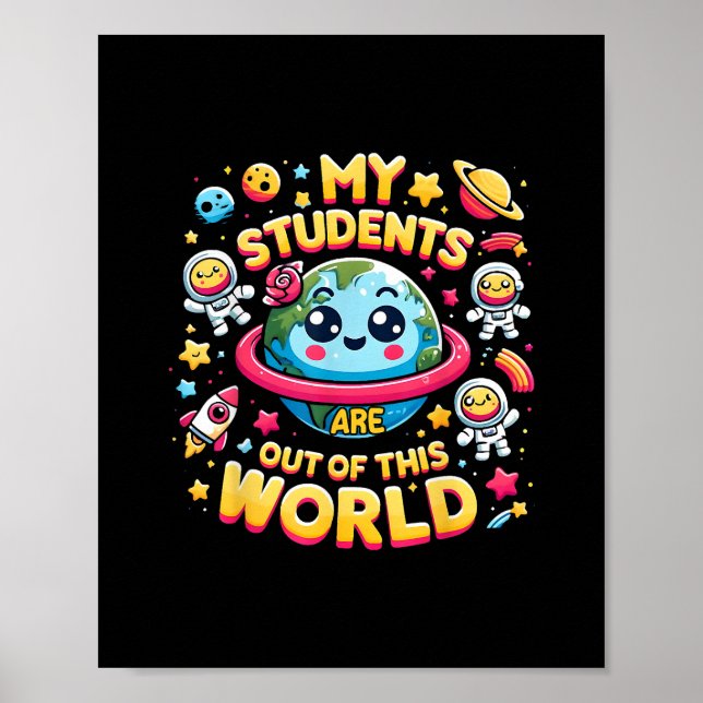 Mitt Studenter är utanför denna världsrymd. Poster (Framsidan)