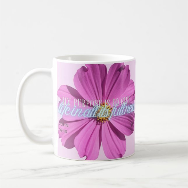 Mitt syfte är att ge Ge Life all dess fullständigh Kaffemugg (Vänster)