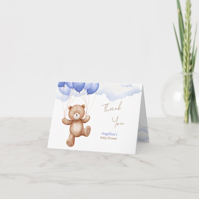 Mitt tackkort för en babyskare. (Framsida)