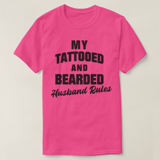 Mitt tatuerade och böjda Make Regler Proud Beard T Shirt (Design framsida)