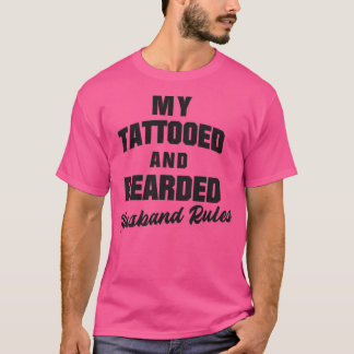 Mitt tatuerade och böjda Make Regler Proud Beard T Shirt