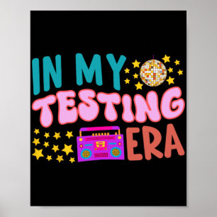 Mitt test Era-skollärare Student Groovy Test Poster