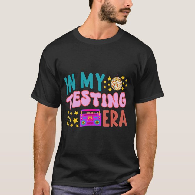 Mitt test Era-skollärare Student Groovy Test T Shirt (Framsida)