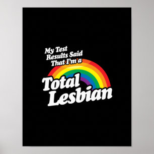 MITT TESTA RESULTAT SADE LESBISKEN POSTER